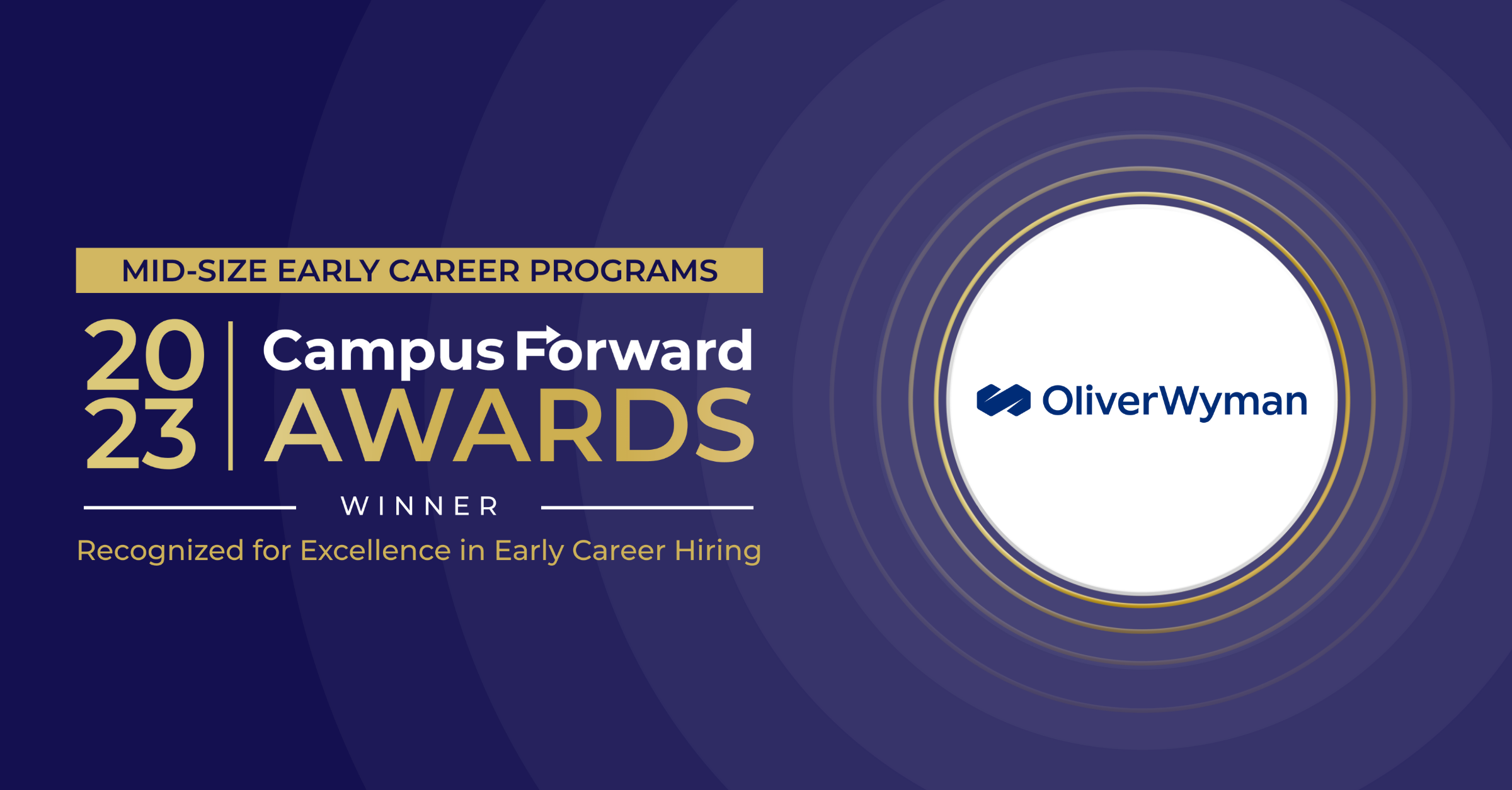 Oliver Wyman 2023 Campus Forward Award Winner